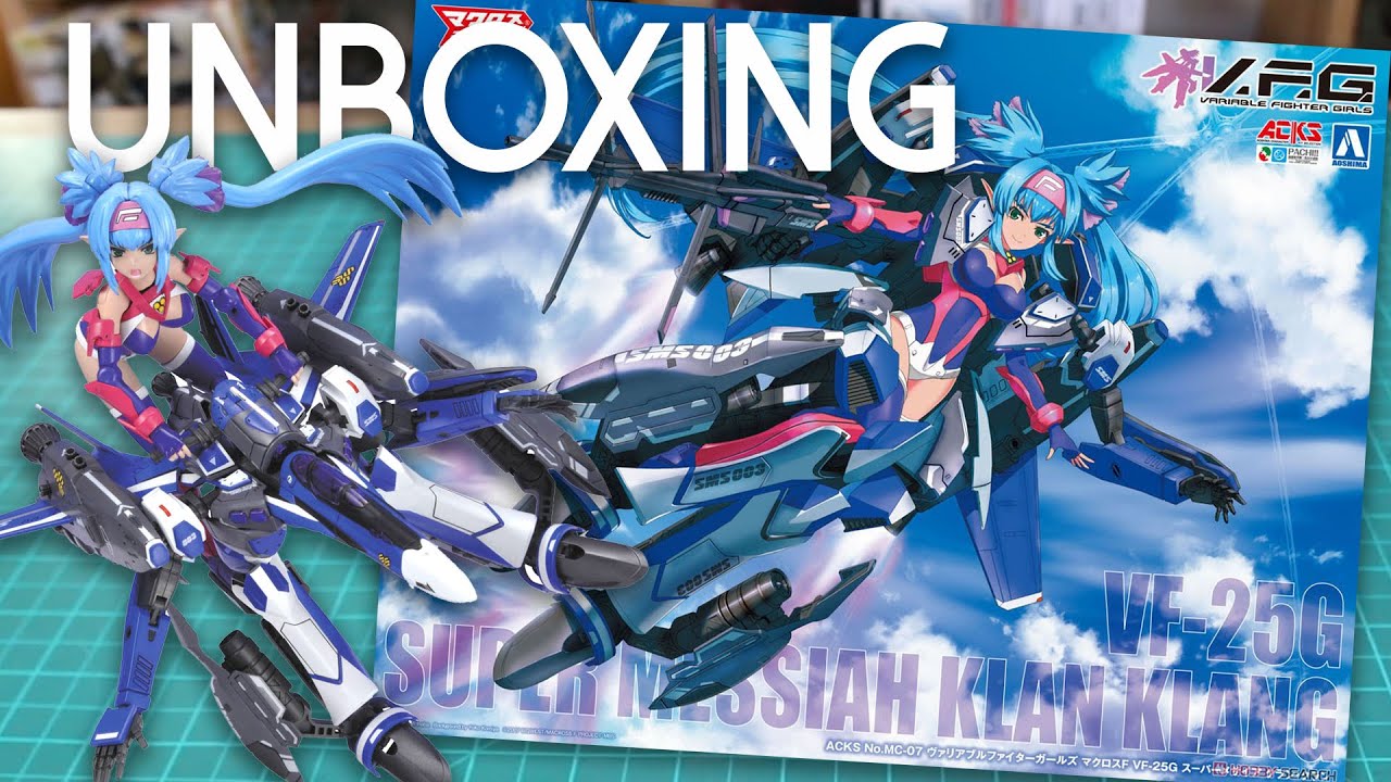 ACKS V.F.G. Super Messiah Klan Klang [Macross Frontier Variable Fighter Girl] UNBOXING