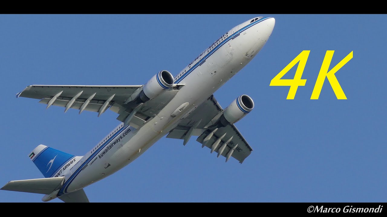 Classic Airbus A300-600R takeoff from Rome