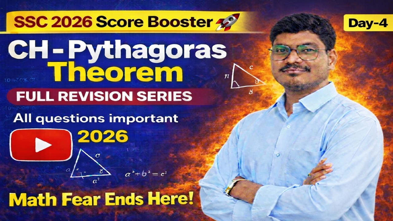 10th Class Maths | CH-Pythagoras Theorem | Score Booster 🚀 | Day-3