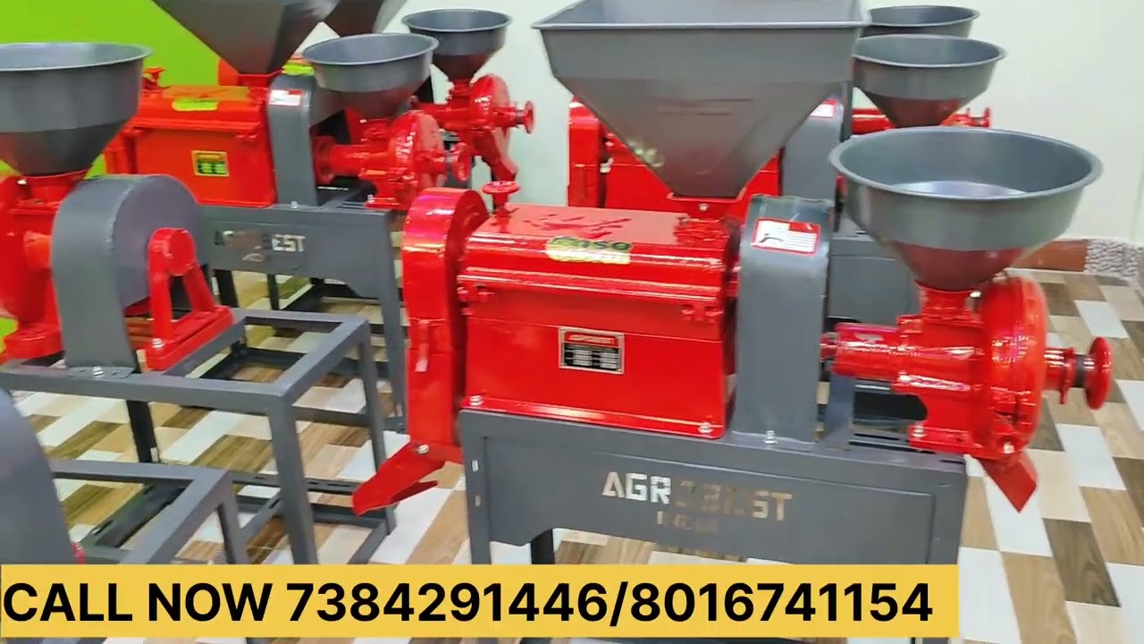 6w3500 combined rice mill machine 5.5hp copper motor single rice mill 