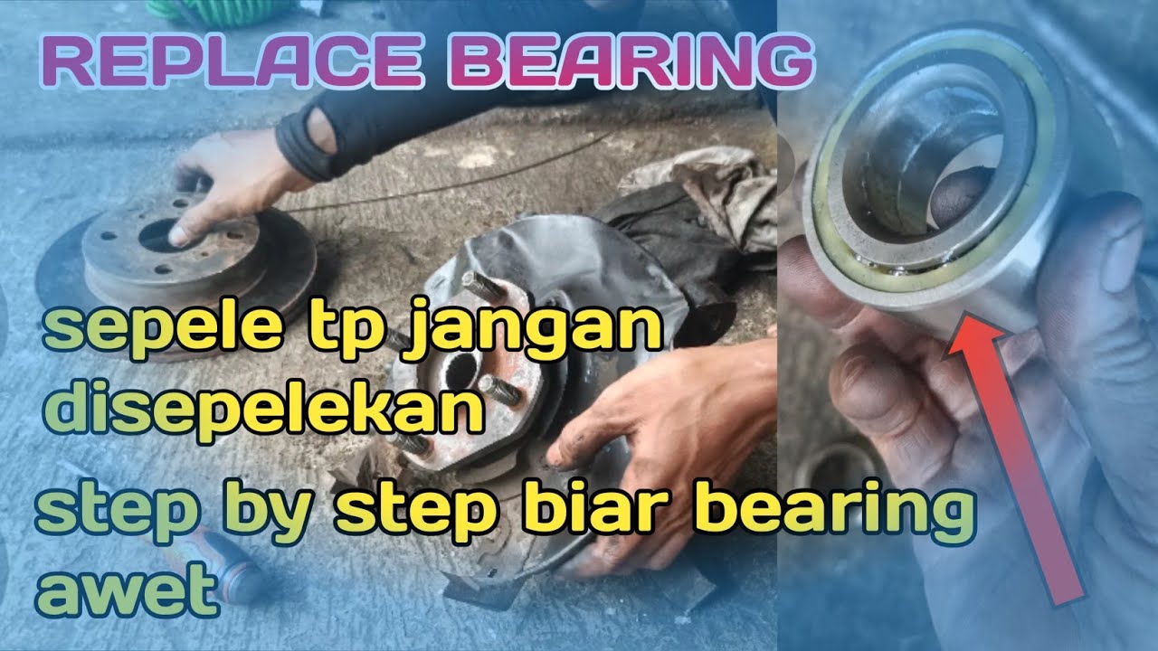 cara ganti bearing roda depan toyota starlet#automobile