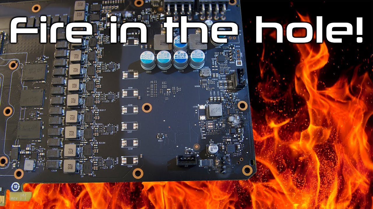 FIRE!  EVGA GTX 1080 FTW FIRE! Aftermath and Analysis