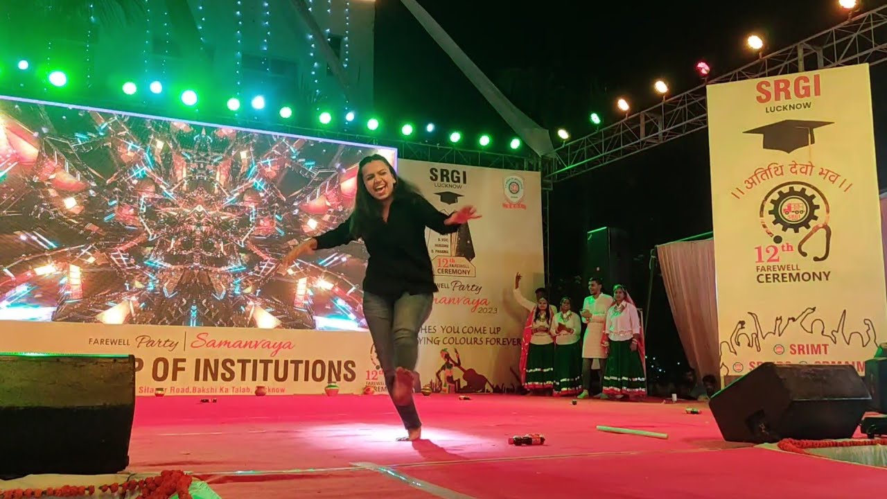 Solo Dance by a girl in SR College  Farewell function 2023