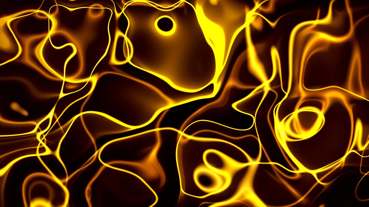 Bright Abstract Neon Gold Lines Background video | Footage | Screensaver