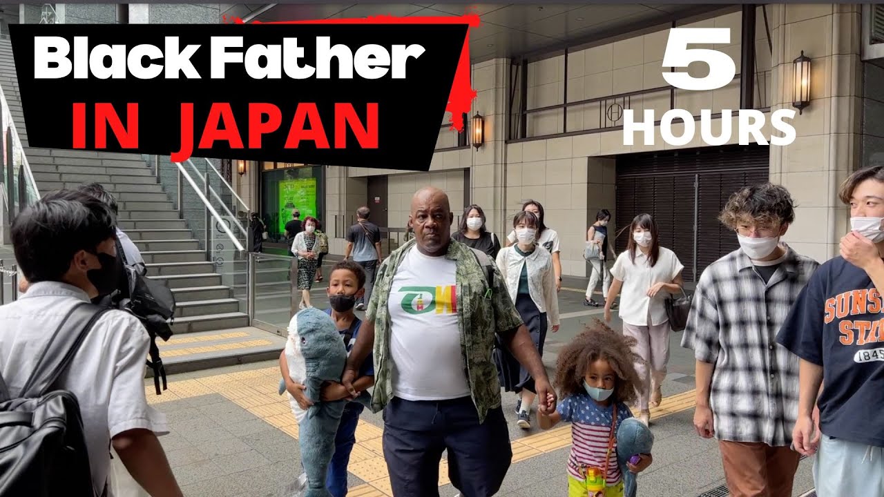 5 hours Walking in Japan as a Black Father: How do Japanese Treat Black Men ? (Black In Japan)
