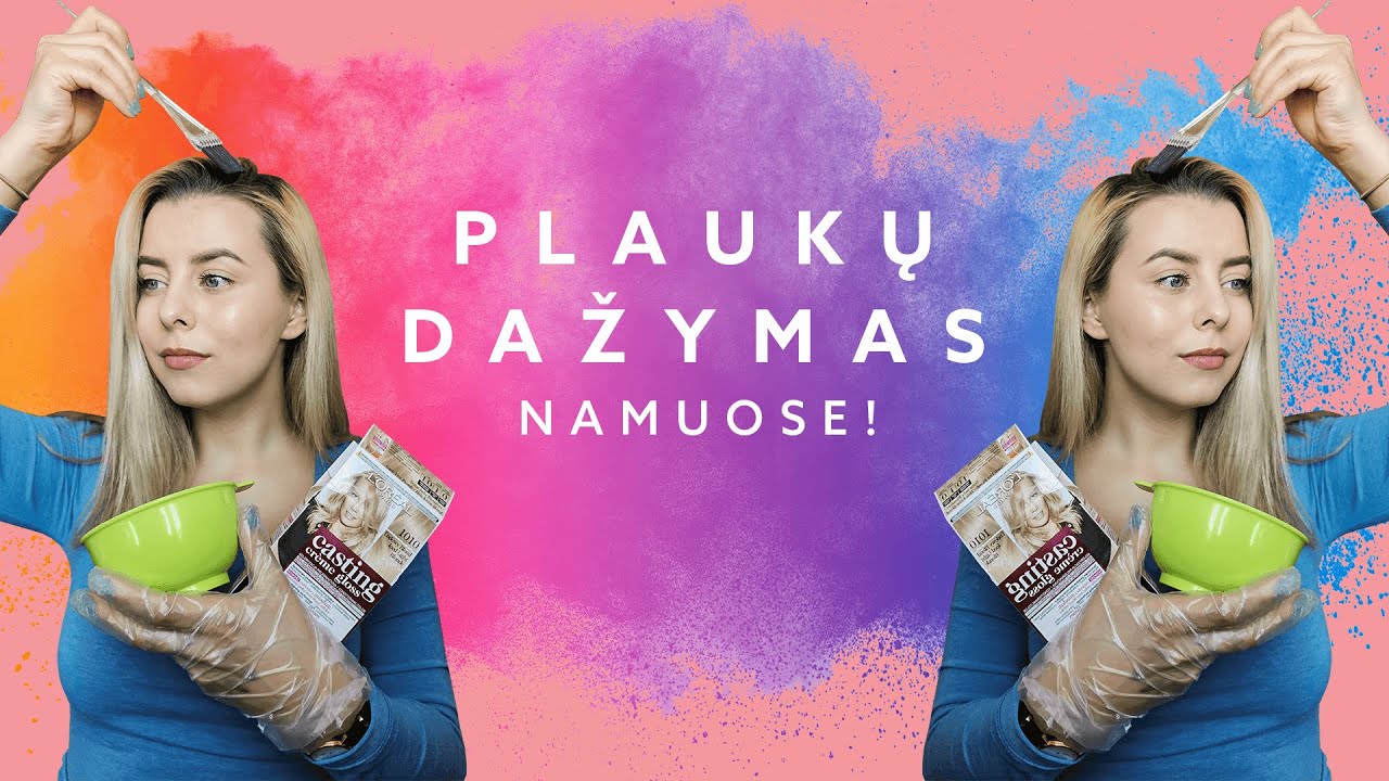 Plaukų dažymas namuose!