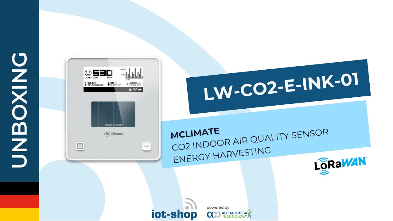🇩🇪 Unboxing | MClimate LW-CO2-E-INK-01 CO2 DISPLAY LoRaWAN