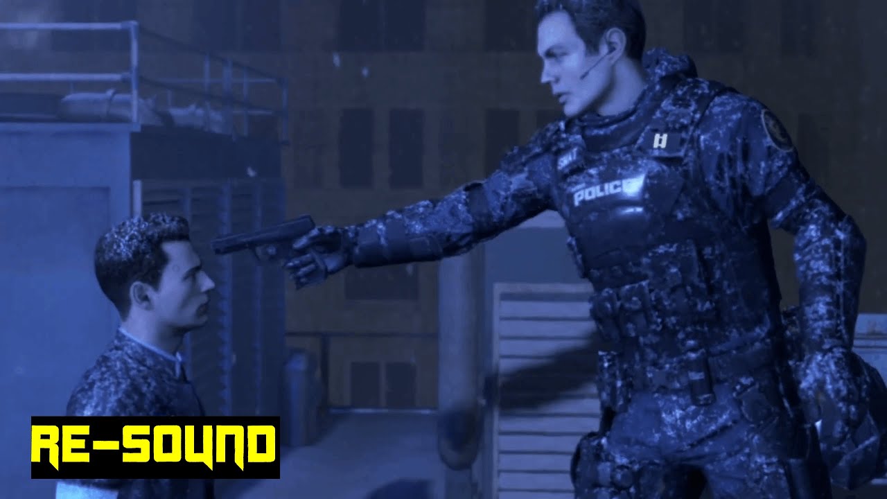 Detroit: Become Human - Connor vs Captain Allen (Allen Wins) [RE-SOUND]
