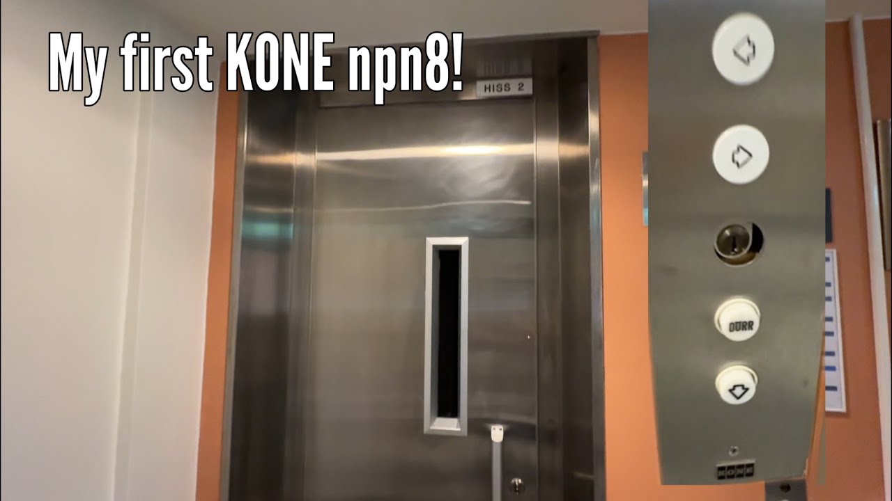 Amazing! 1979 KONE (innerdoors) Traction elevator @ Sahlgrenska hospital, G&ouml;teborg, Sweden