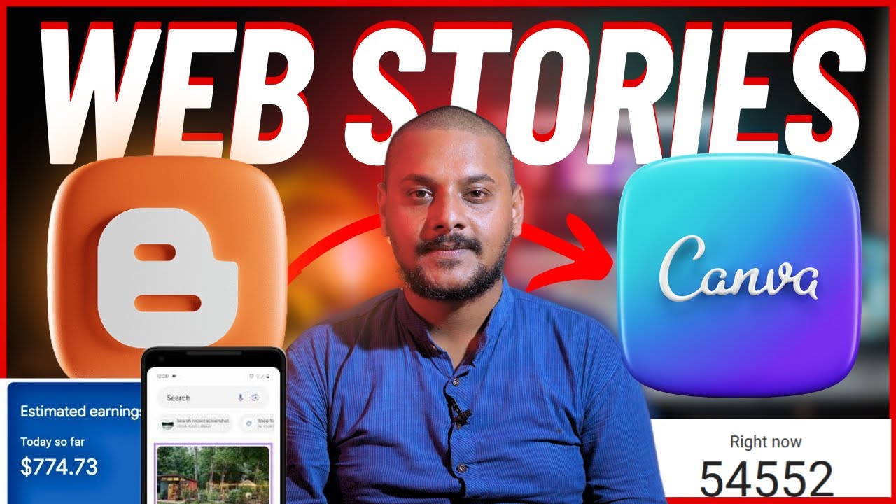 How To Make Google Web Stories For Blogger Using Canva | Google Web Stories full Tutorial
