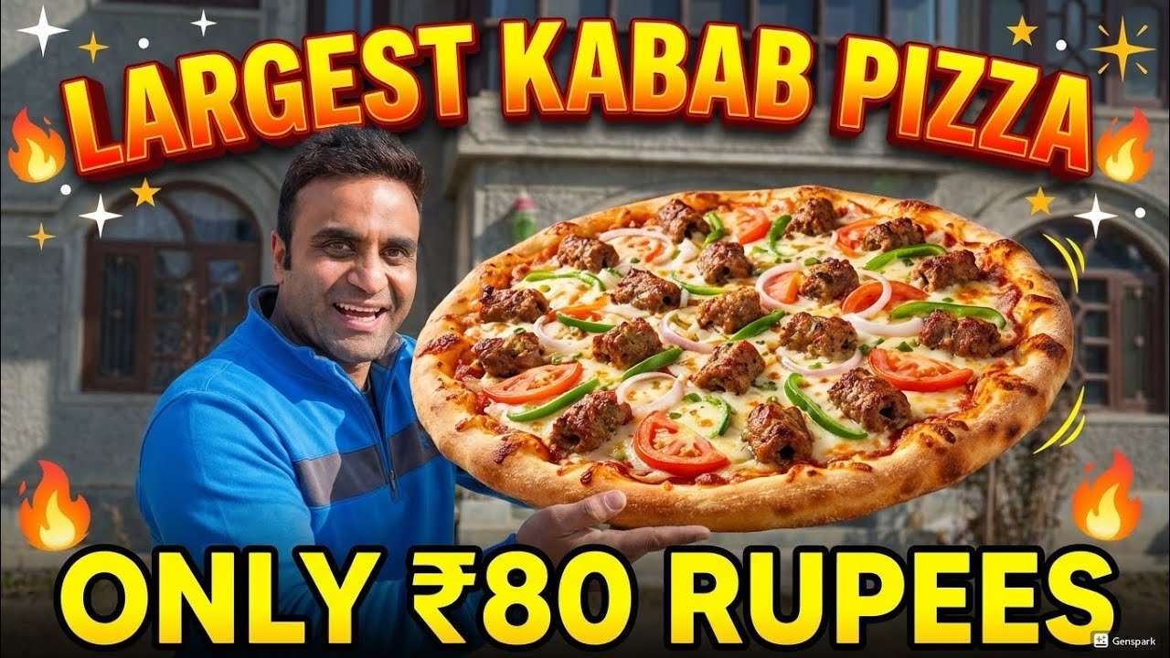 80 Rupees Main Largest Kabab Pizza Ghar Main Tayar Karen Wo Bhi Pan Main 