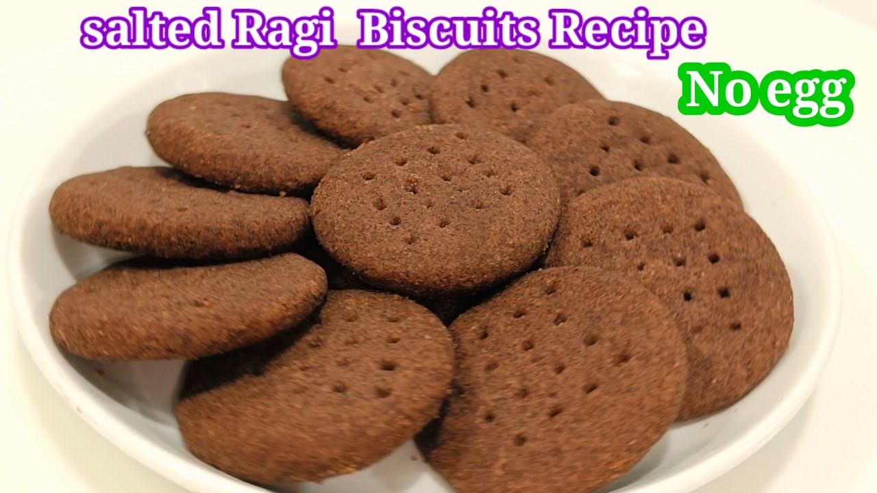 Ragi Biscuits Recipe | Healthy Finger Millet Cookies
