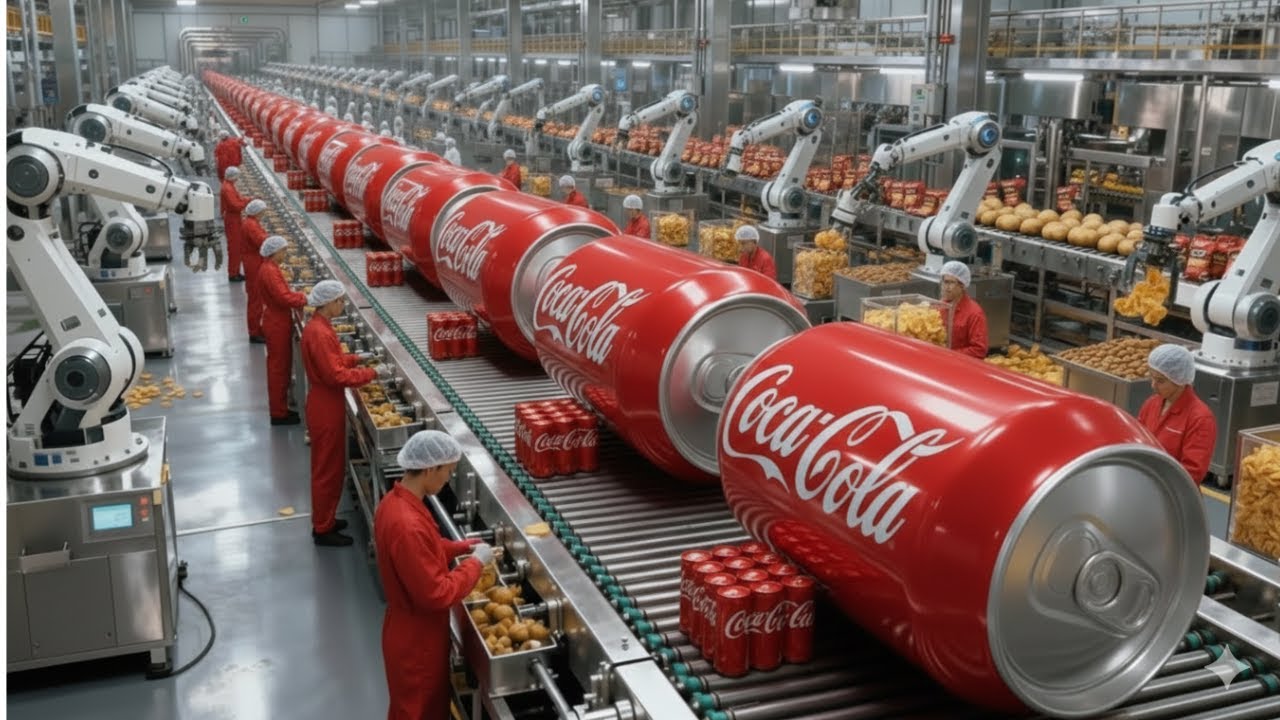 How Coca Cola Is Bottled in Massive Factories  Soda Bottling Plant USA