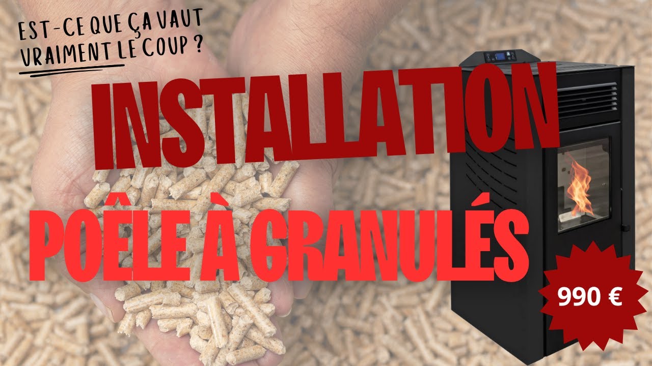 Installation d'un poêle à granulés !