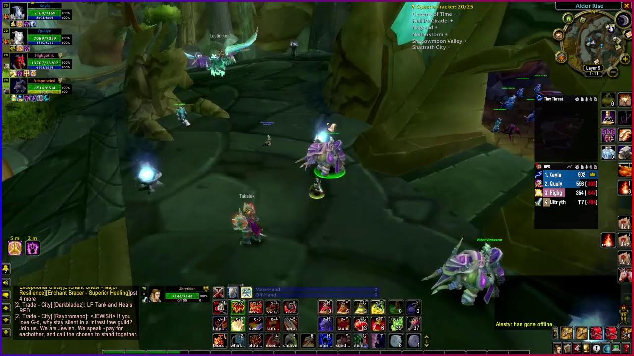 Heroic Dungeons!! and SEVERAL failed attempts at Gruul + Mag, but its about the MEMORIES