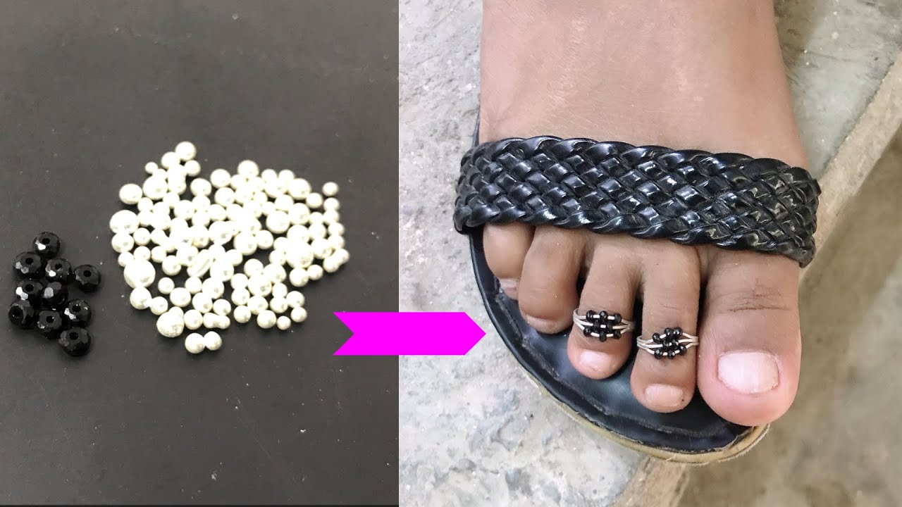 How i insert Beads inside soldiered area | toe ring