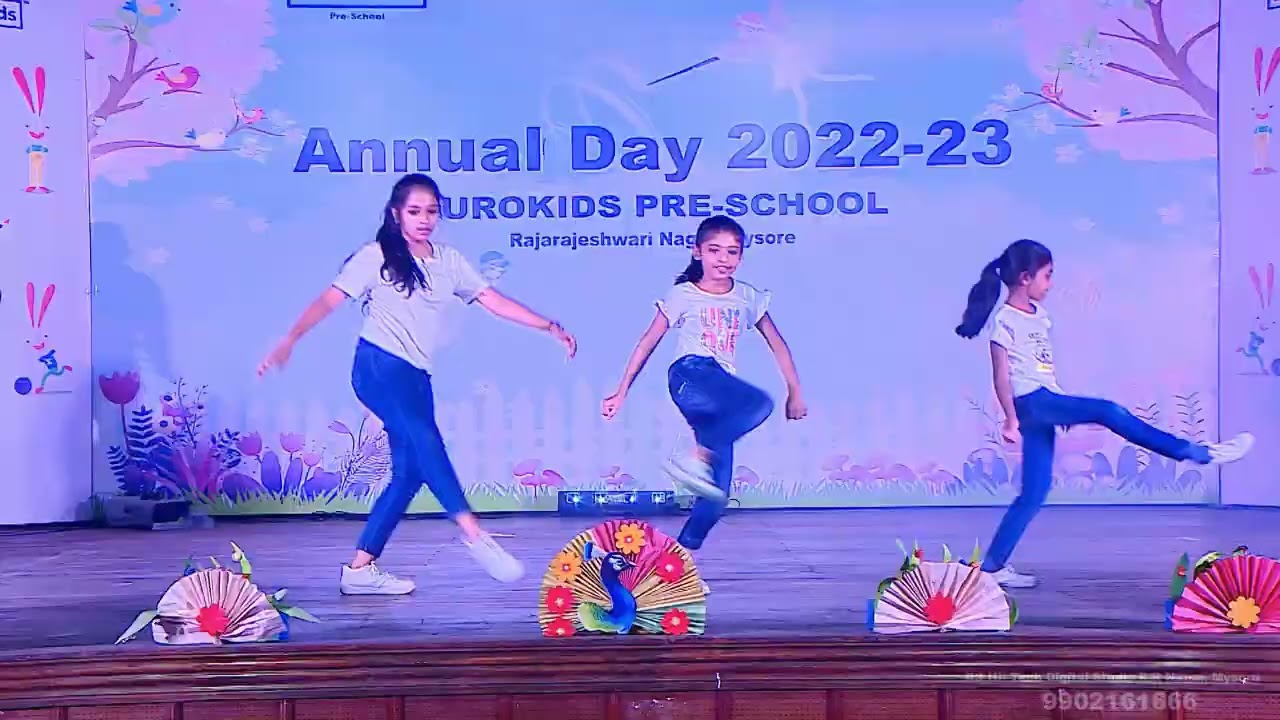 Dance by students of Rhythm dance studio during Eurokids Dattagalli Annual Day 2022-23