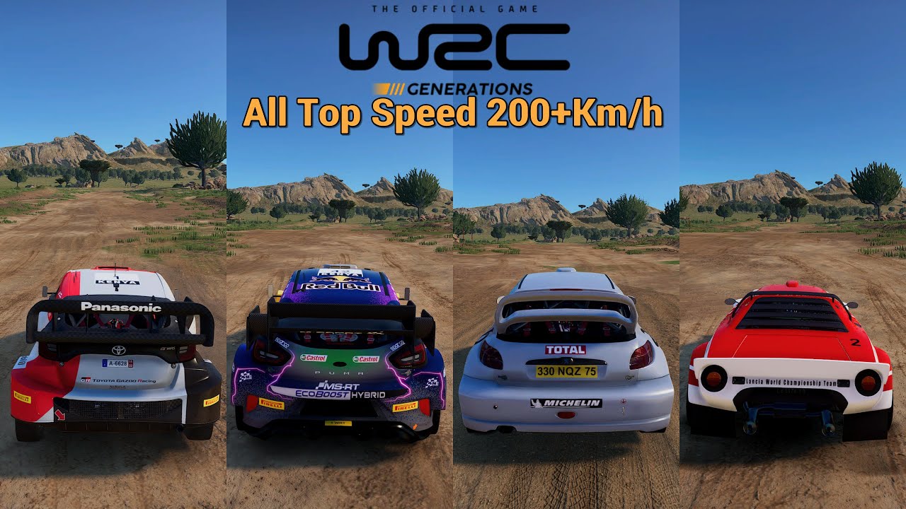 WRC Generations - All Cars Top Speed & Stock - Kenya Shakedown