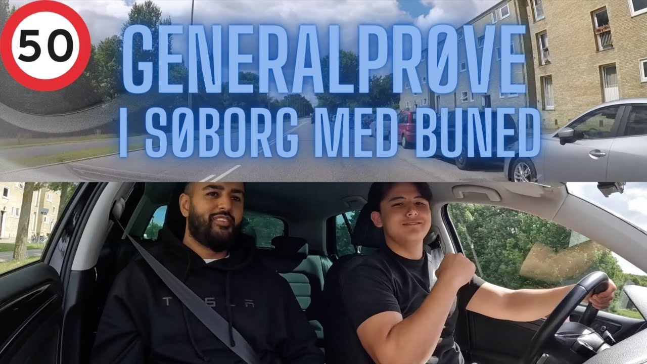 Generalprøve i Søborg med Buned - Køreprøve rute
