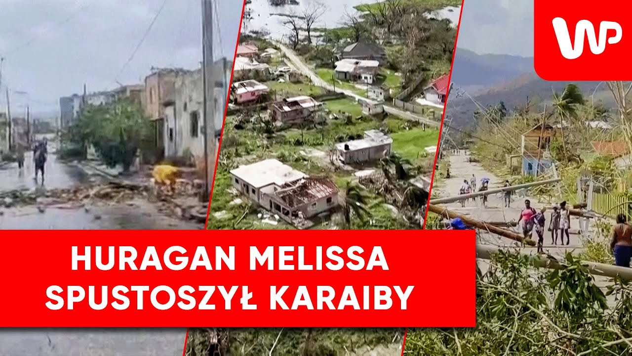Huragan Melissa spustoszył trzy kraje. Nagrania skutk&oacute;w katastrofy