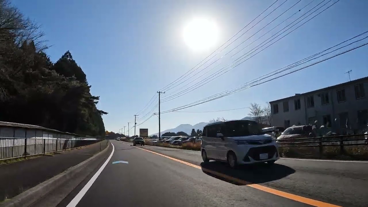 朝霧高原をドライブ