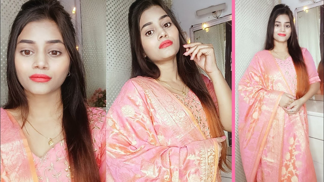 जब लड़के वाले पहली बार देखने आये  तो ऐसे करें मेकअप // Simple and easy makeup look // hairstyle