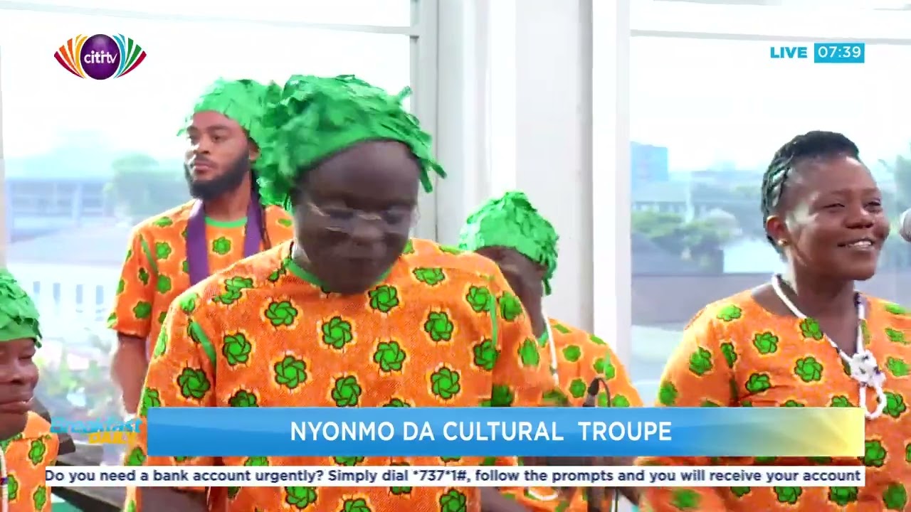 Nyonmo Da Cultural performs on #BreakfastDaily