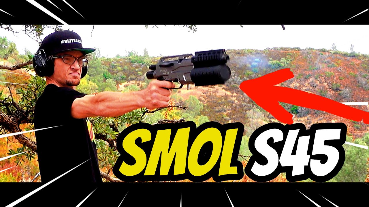 Worlds SMALLEST 457 Caliber S45 SEMI AUTO AIR PISTOL! 200+FPE!? @macabespeed