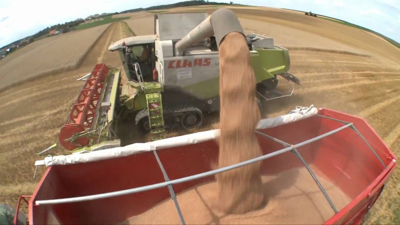 Krampe Big Body 550 S mit John Deere und Claas Lexion