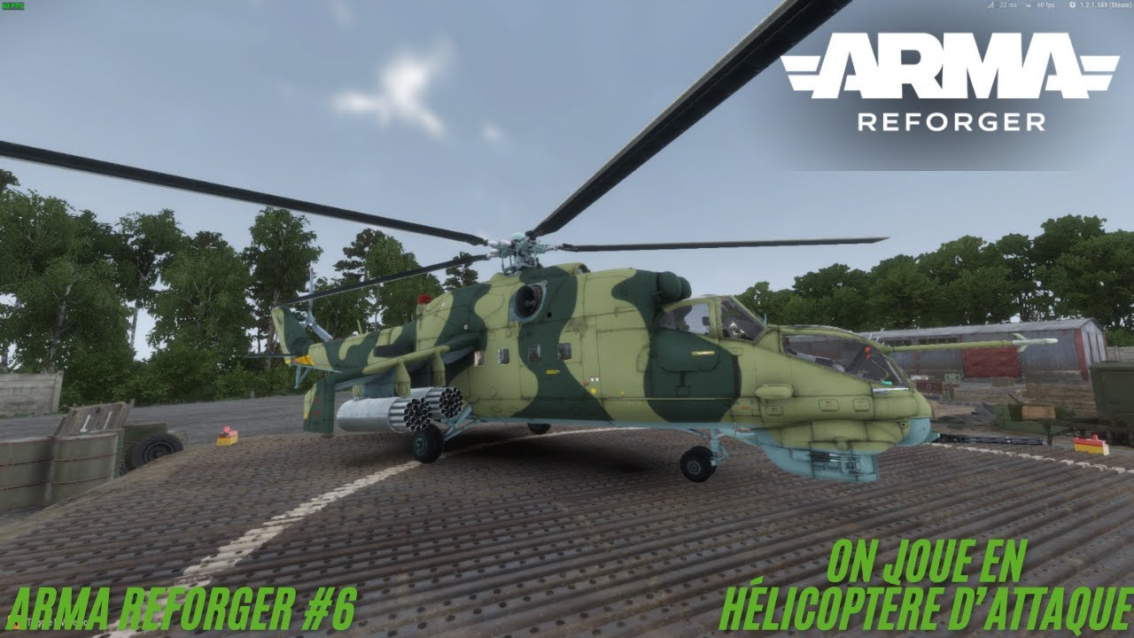 ARMA REFORGER //RUSSE🇷🇺//ON JOUE EN HÉLICOPTÈRE D'ATTAQUE MAIS CETTE FOIS DU COTE RUSSE MI-24 🪖 #6