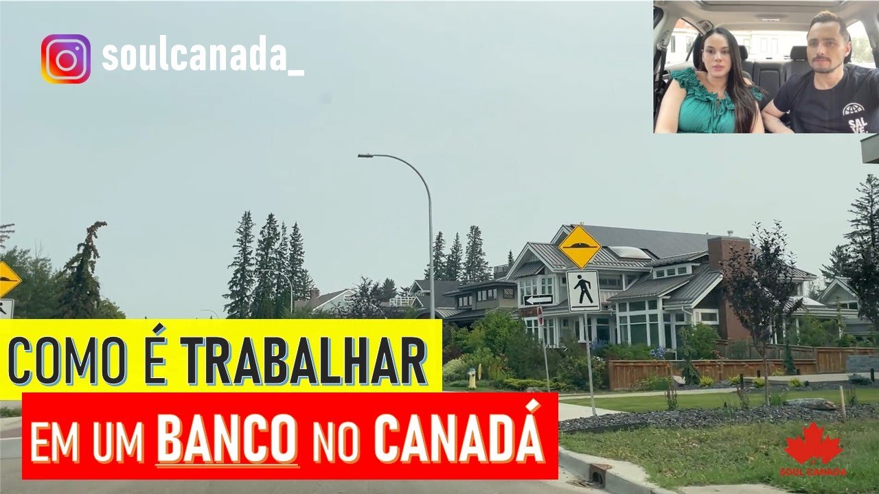 Como é TRABALHAR em um GRANDE banco em EDMONTON no CANADÁ (c/ TOUR por EDMONTON)