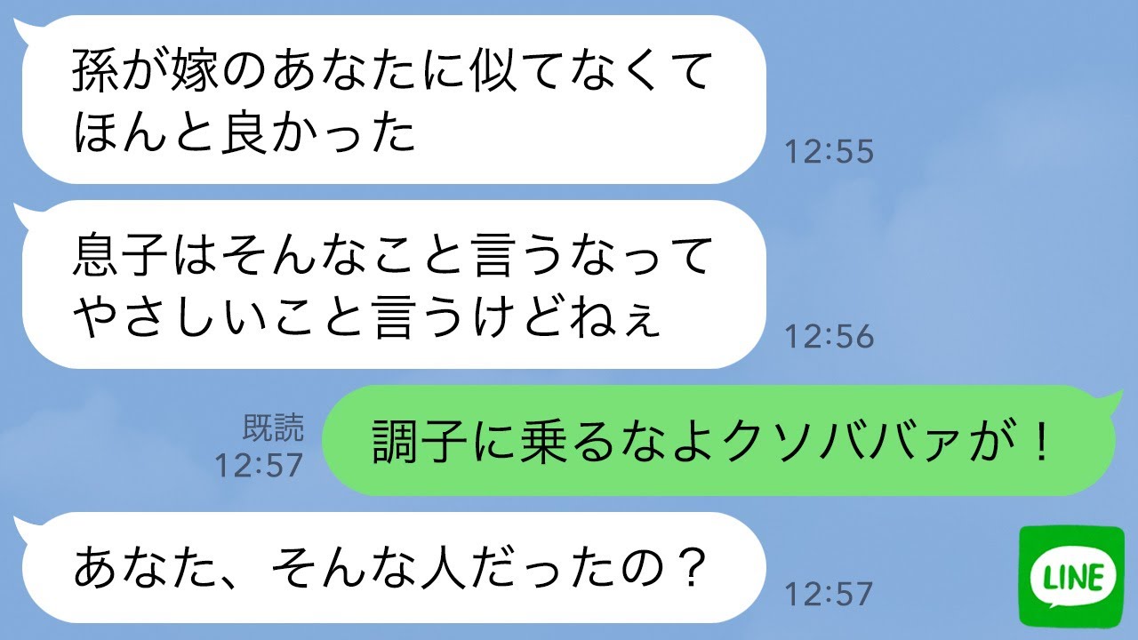 【LINE】嫁イビリする姑「片親で高卒の嫁なんて恥だわ！早く出ていって？」→実は昔から喧嘩最強だった元ギャルの私（よし、そろそろ反撃するか〜）