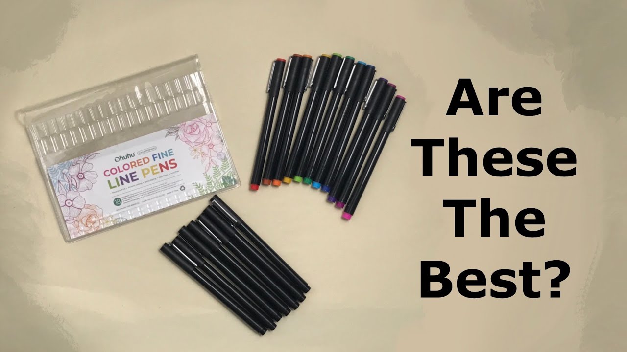 Ohuhu colored fineliner Review