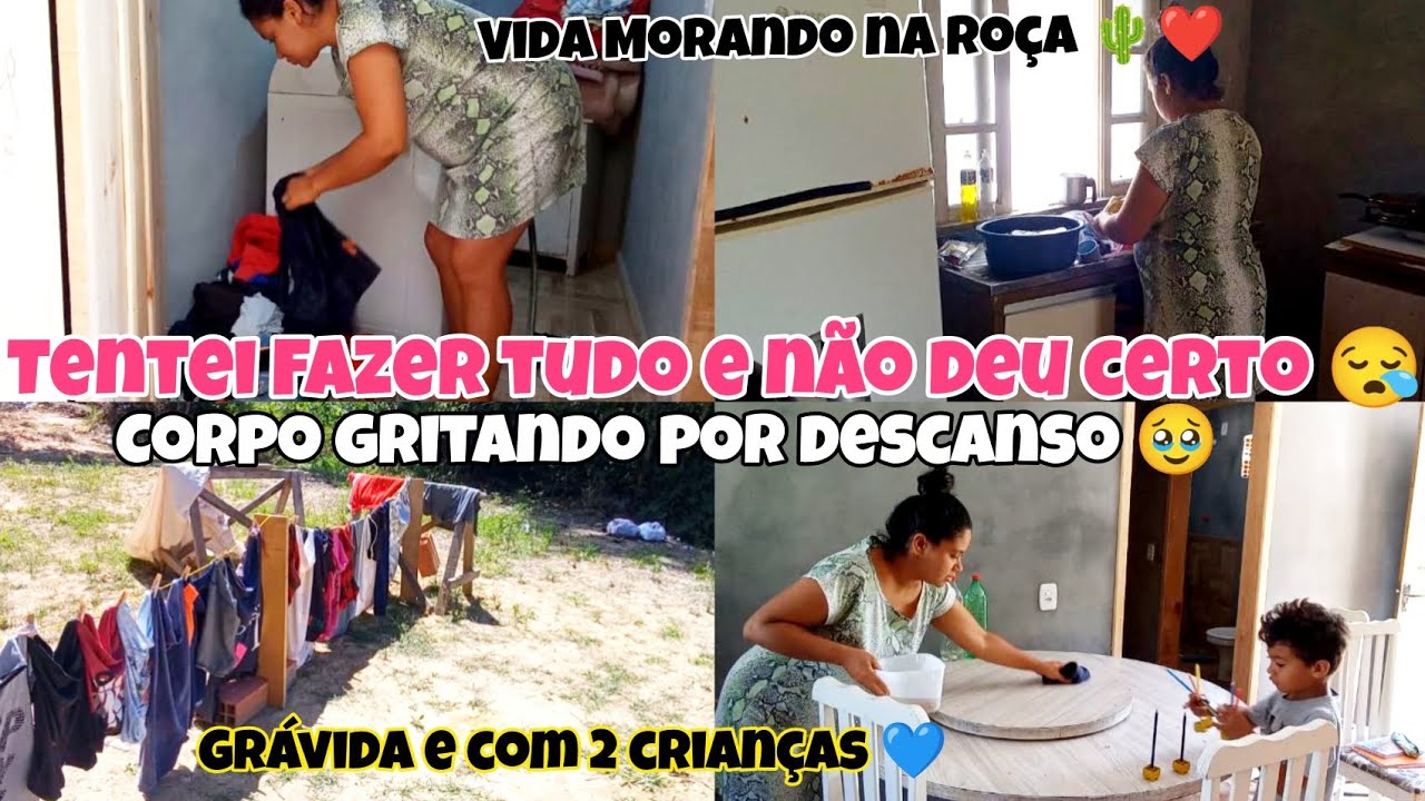 Tá Cada Dia Mais Difícil😪 | Não Consegui Fazer Quase Nada💔 Almoço | Roupa Lavada e Organização🫧💞