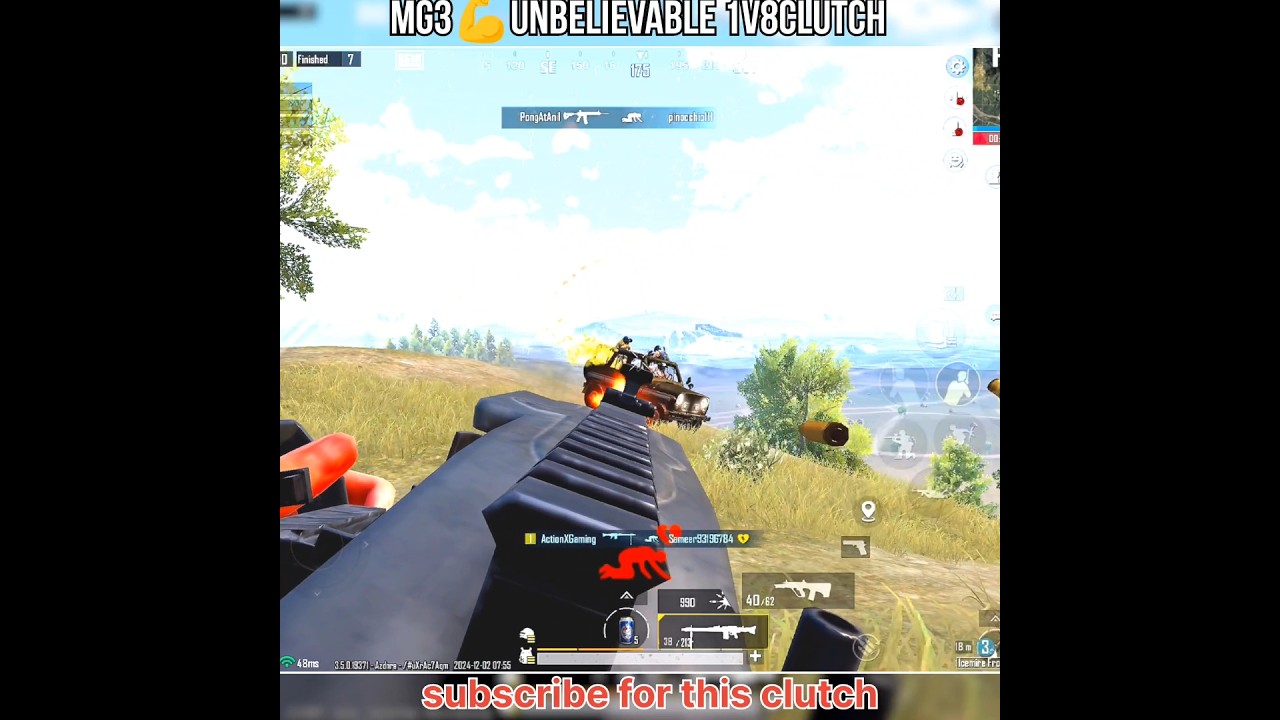 🇮🇳INSANE 1V8 CLUTCH✌️in PUBG Mobile!🔥🔥