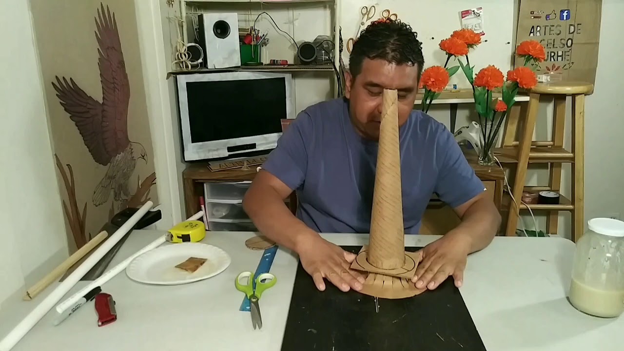 Tutorial cómo hacer una trompeta de tubo de PVC y cartón