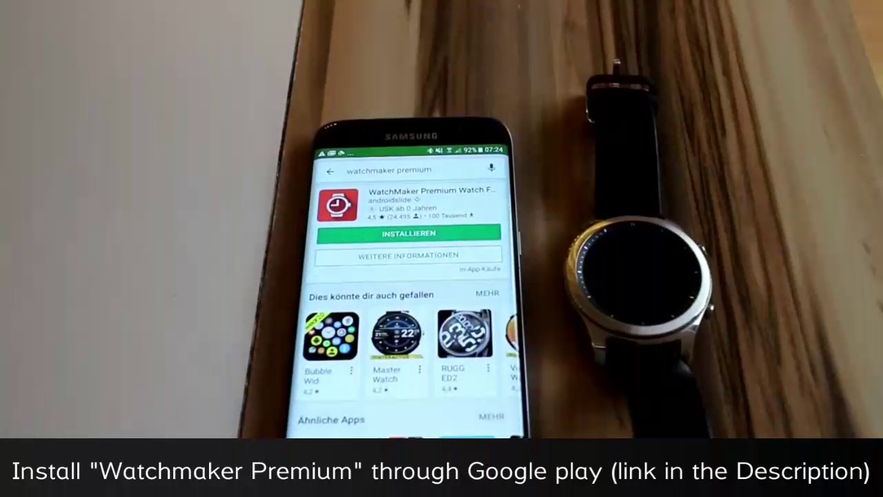HowTo Set Up Galaxy S8 Watch Face with Watchmaker (Galaxy Gear Tizen)