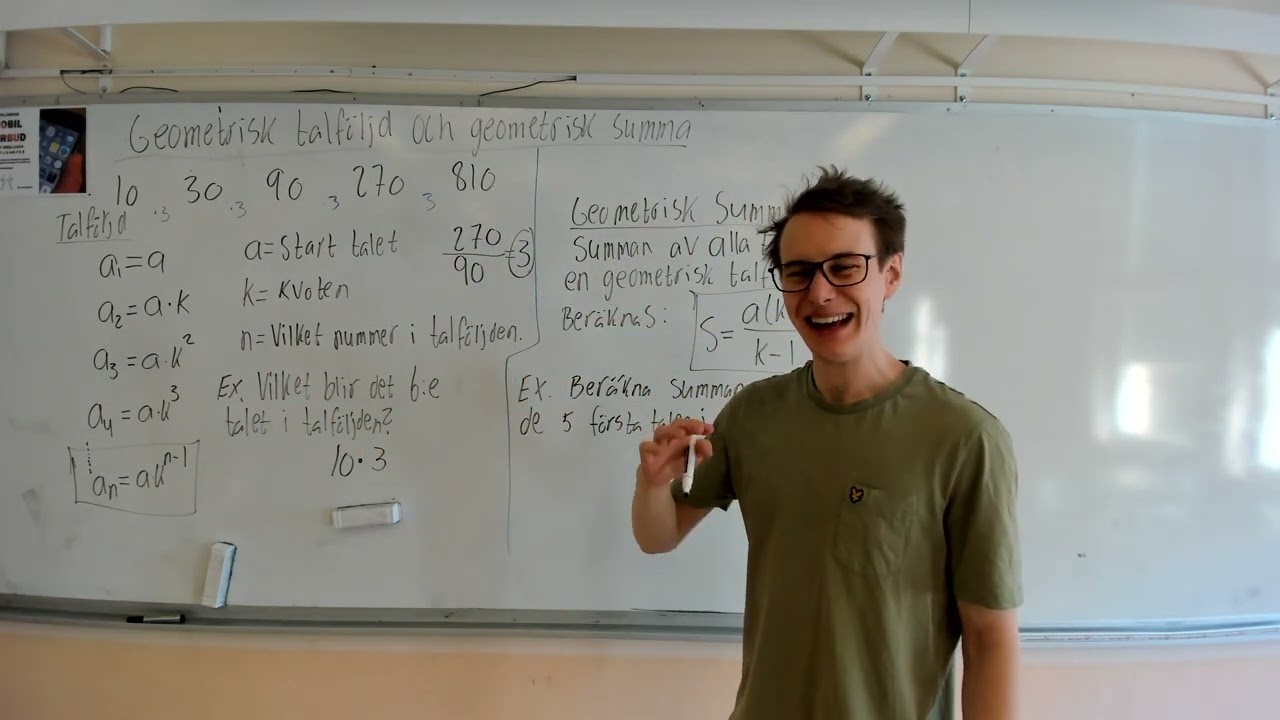 Geometrisk talföljd och geometrisk summa