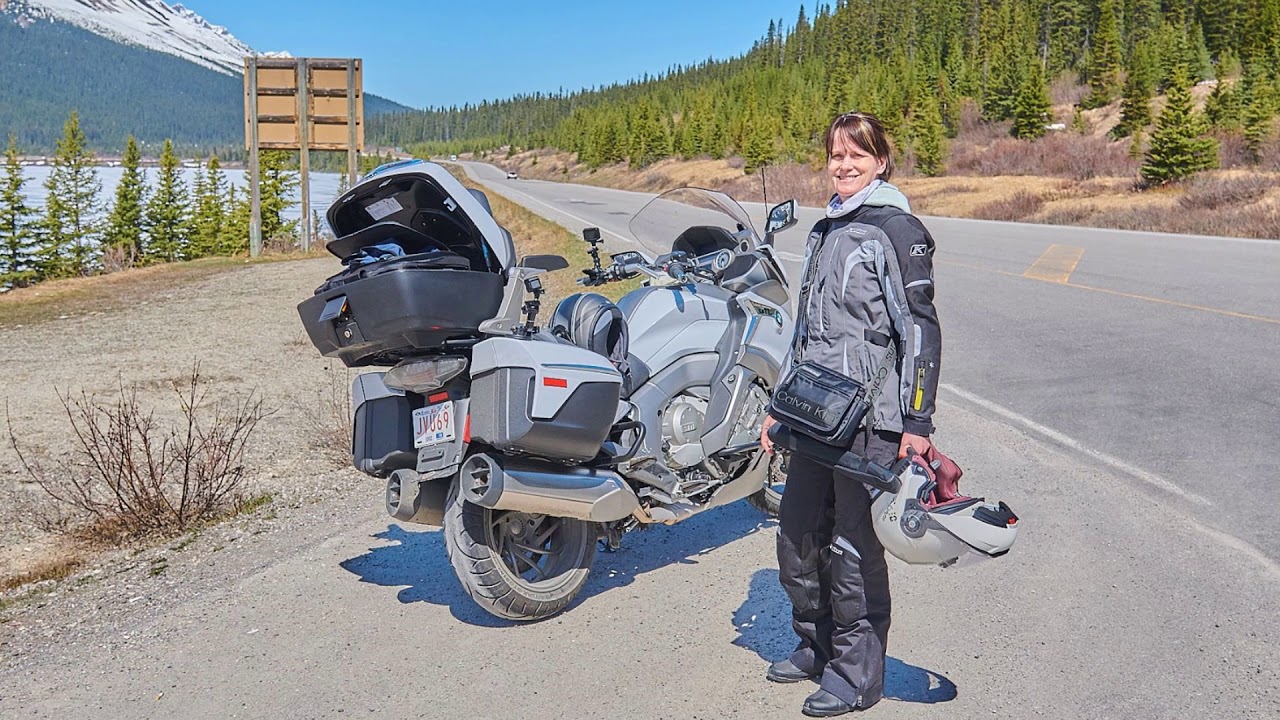Icefields Parkway on the BMW K1600GTL May 2018