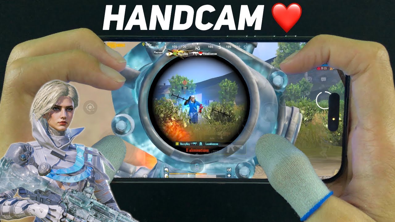 HANDCAM 5 Finger + Gyroscope | iPhone 14 Pro Max ❤️ PUBG Mobile