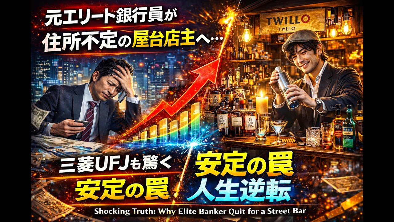 【凄い人】元エリート銀行員が住所不定の屋台店主へ…三菱UFJも驚く「安定の罠」と人生逆転！ / Why Elite Banker Quit for a Tiny Food Stall!