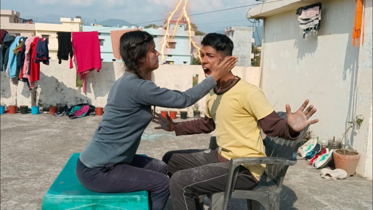 Slap Fighting With Sister || OMG Thapad Challenge