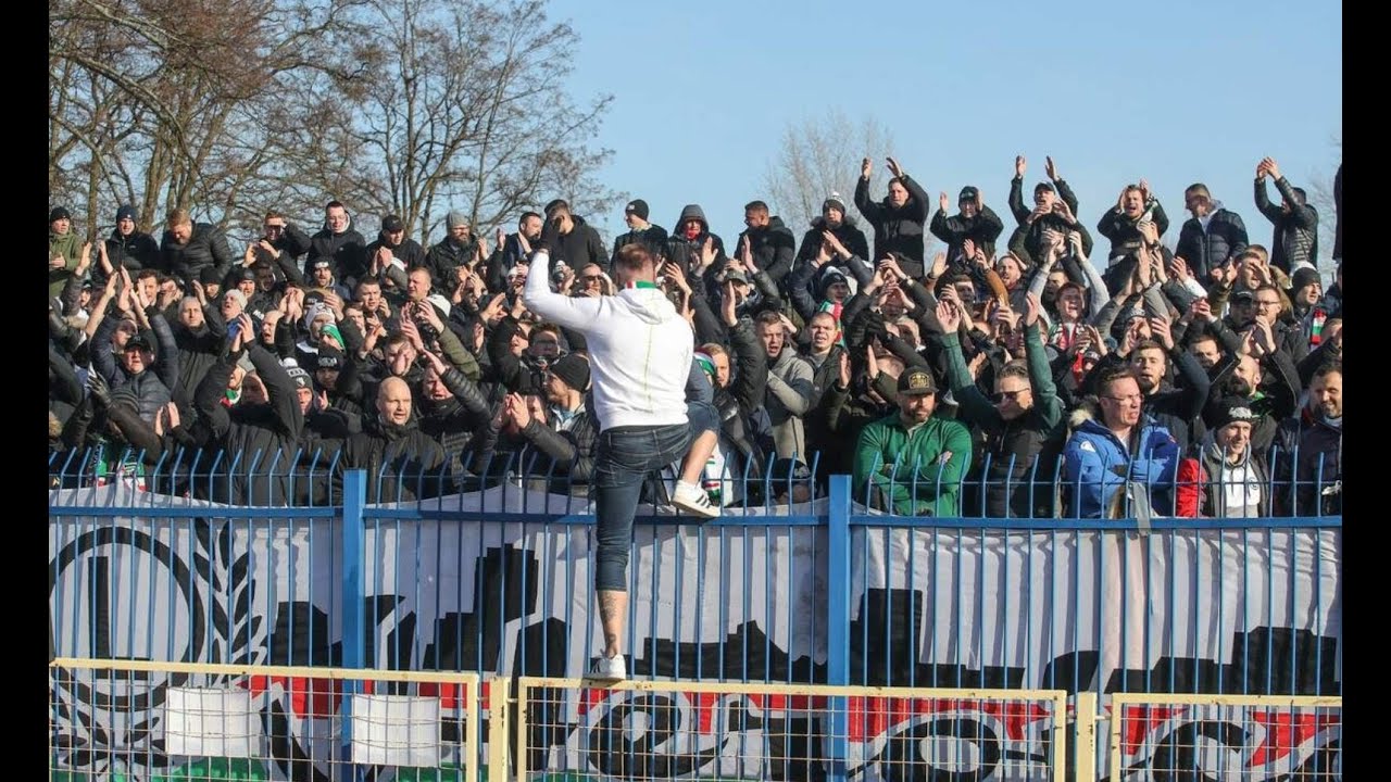 Doping kibiców Legii w Zielonej Górze