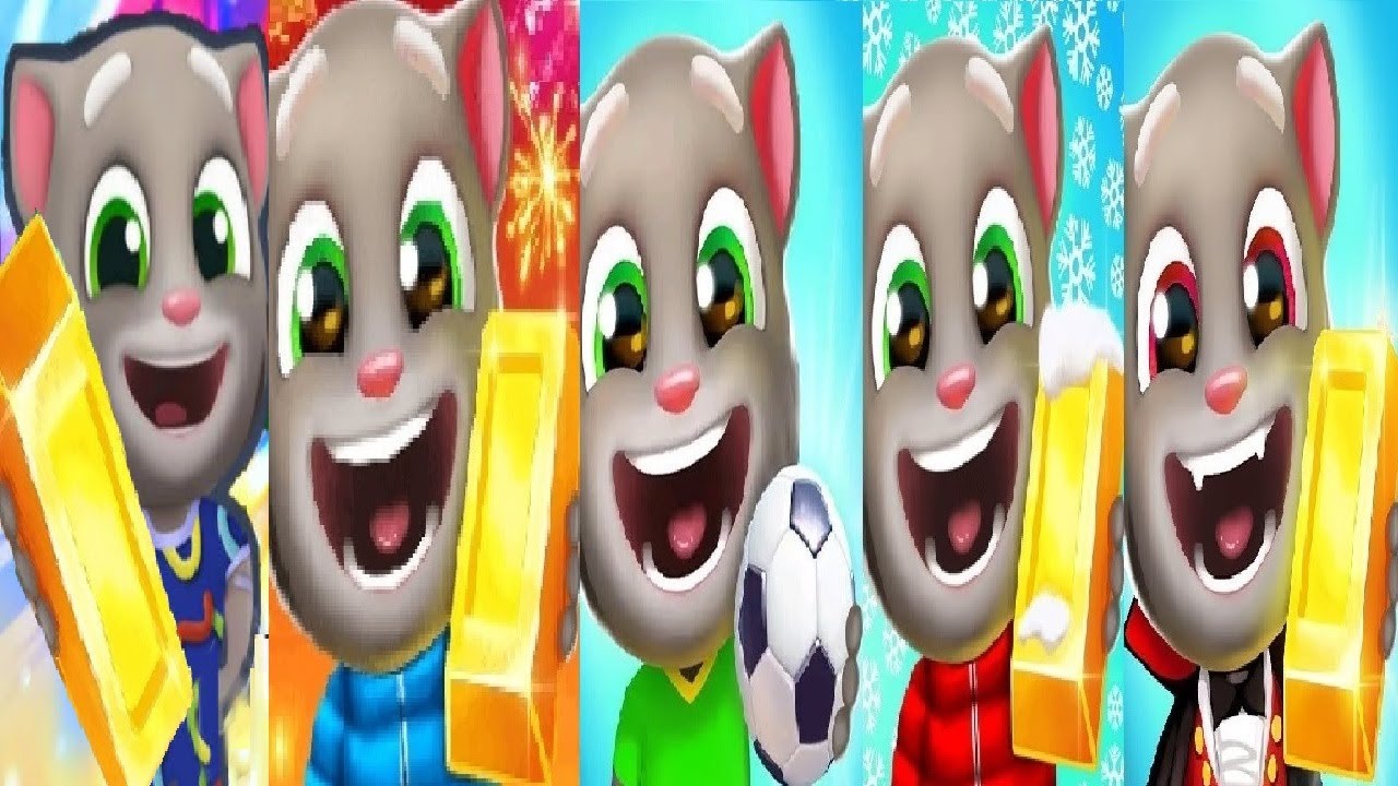 Talking Tom Gold Run New Update Chasing for Snakes Event VS Christmas  Halloween Football Fever