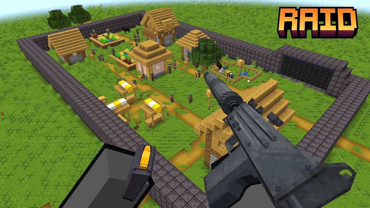 Modern Raid Defense in Minecraft [Minecraft Warfare]
