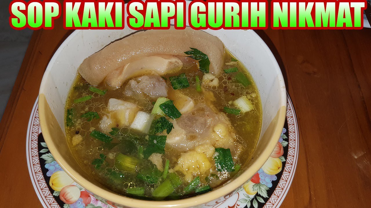 cara bikin sop kaki sapi yang enaknya JUARA