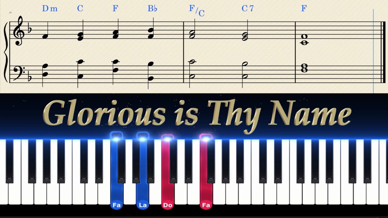 Glorious is Thy Name - Piano Tutorial