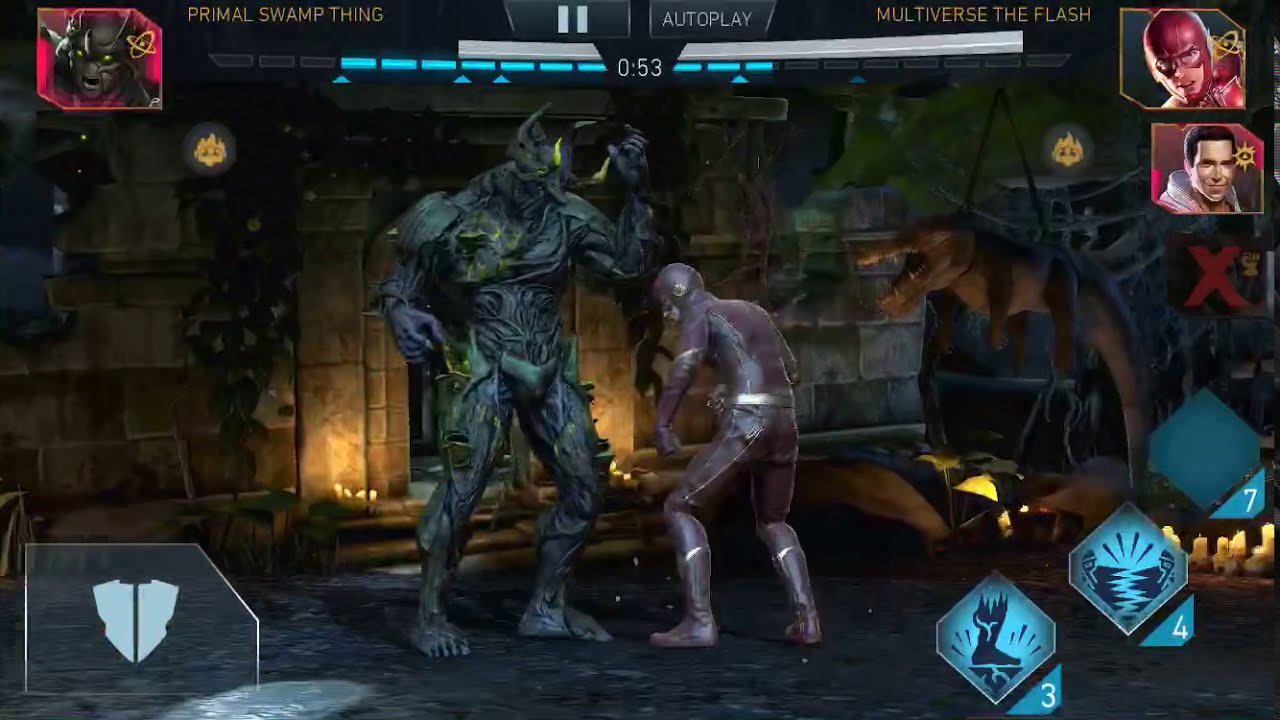 381k vs 1.5million Primal Swamp Thing solo | PST | Injustice 2 Mobile | Gameplay | Arena