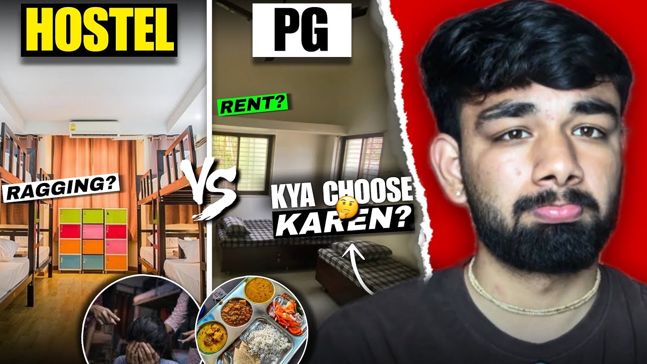 Hostel Room vs PG Room | Konsa Best Option hai? | Fees & Food Full Details