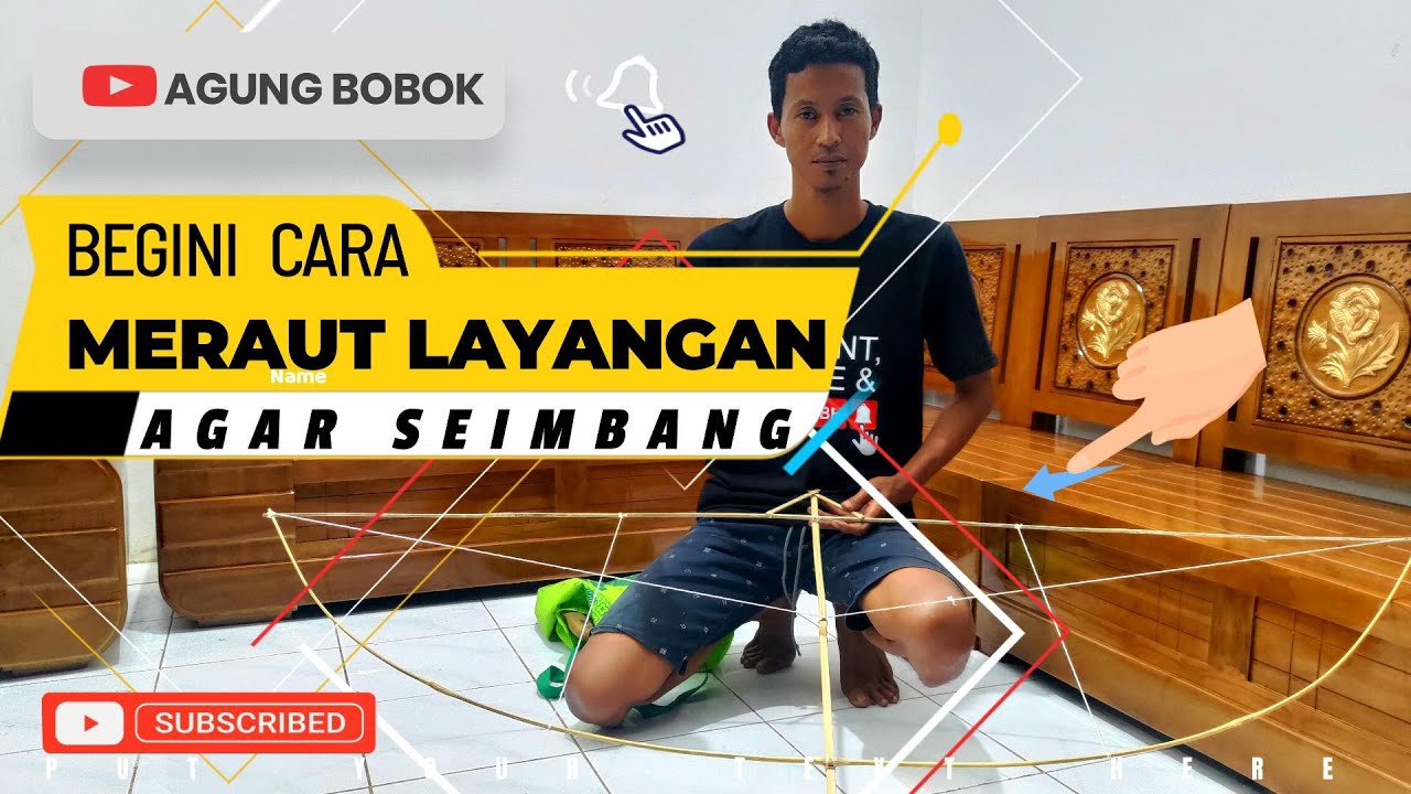 Cara Meraut Bambu Layangan Sawangan Agar sayap Seimbang